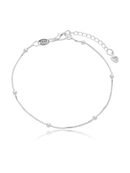 KIT PULSEIRA ELO CORAÇÕES + PULSEIRA BOLINHAS PRATA 925 + BRINDE