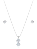 KIT CONJUNTO PONTO DE LUZ PRATA 925 + BRINDE