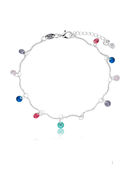 PULSEIRA COLORS ZIRCÔNIA PRATA 925 + BRINDE