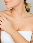 KIT CHOKER ELO CORAÇÕES + PULSEIRA ELO CORAÇÕES PRATA 925