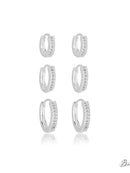 TRIO ARGOLINHA REDONDO CRAVEJADO EM ZIRCÔNIAS CLICK