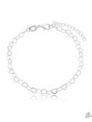 KIT CHOKER ELO CORAÇÕES + PULSEIRA ELO CORAÇÕES PRATA 925