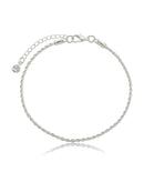 CONJUNTO TORCIDO PRATA 925 + BRINCO DE BRINDE