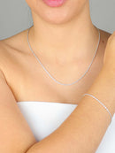 CONJUNTO TORCIDO PRATA 925 + BRINCO DE BRINDE