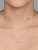 CONJUNTO COLAR PONTO DE LUZ + COLAR CORAÇÕES CHAPEADO + PAR DE BRINCO BRINDE