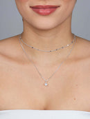 CONJUNTO COLAR PONTO DE LUZ + COLAR CORAÇÕES CHAPEADO + PAR DE BRINCO BRINDE