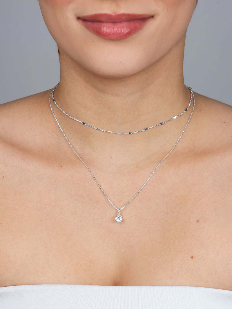 CONJUNTO COLAR PONTO DE LUZ + COLAR CORAÇÕES CHAPEADO + PAR DE BRINCO BRINDE