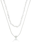 CHOKER ELO CORAÇÕES + GARGANTILHA CORAÇÃO PRATA 925