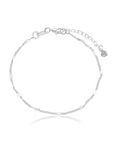 KIT COLAR + PULSEIRA CORAÇÕES CHAPEADO PRATA 925