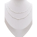 KIT CHOKER BOLINHAS + COLAR CORAÇÕES CHAPEADO PRATA 925