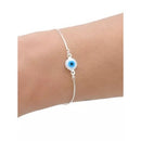 PULSEIRA OLHO GREGO PRATA 925 + BRINDE