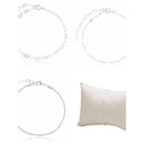 KIT 4 PULSEIRAS PRATA 925 + BRINCO DE BRINDE (TORCIDA + BOLINHAS + ELO + CORAÇÃO CHAPEADO)